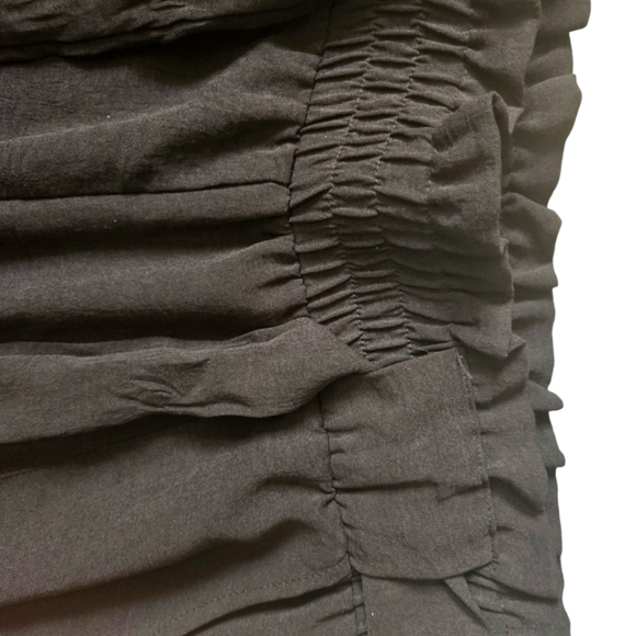 NWOT IWOLLENCE Wide Leg Pants/High Waist, Black, Women's Size Large - Picture 9 of 13